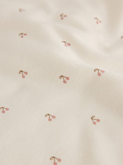Ecru Cherry 2.5 TOG Wadded Baby Sleepsuit