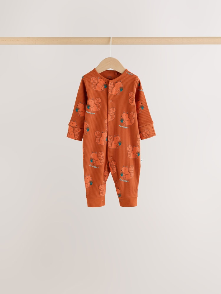 Multi Animal Baby Sleepsuits 4 Pack (0mths-3yrs)