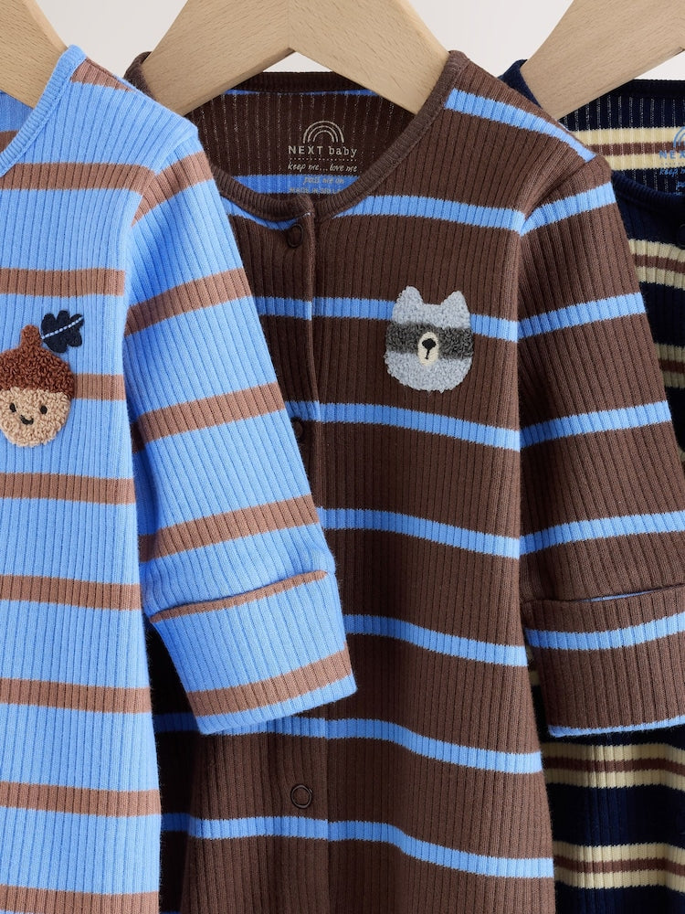 Blue/Brown Stripe