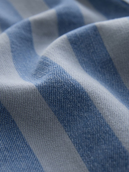 Blue Stripe Pull On Wide