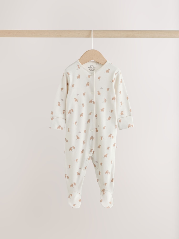 Neutral Hamish Sleepsuit, Bodysuit, Hat and Bib Set 4 Piece (0-9mths)