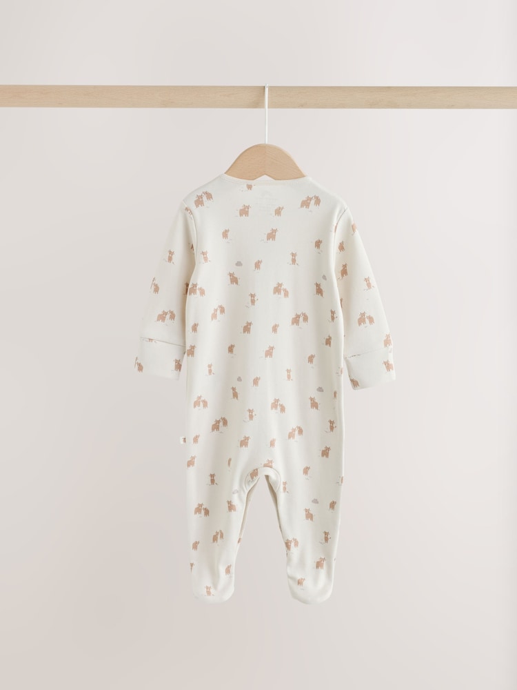 Neutral Hamish Sleepsuit, Bodysuit, Hat and Bib Set 4 Piece (0-9mths)