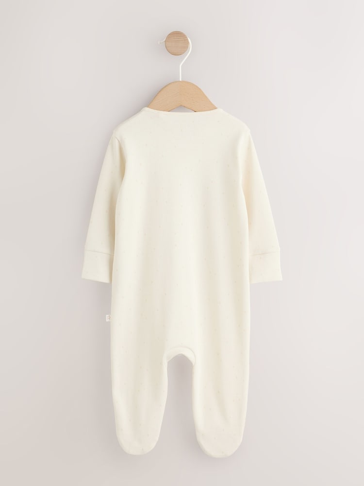 Neutral I Love My Mummy Two Way Zip Baby Sleepsuit (0-18mths) - Size 5lb