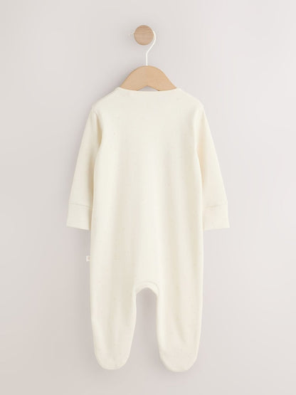 Neutral I Love My Mummy Two Way Zip Baby Sleepsuit (0-18mths) - Size 5lb