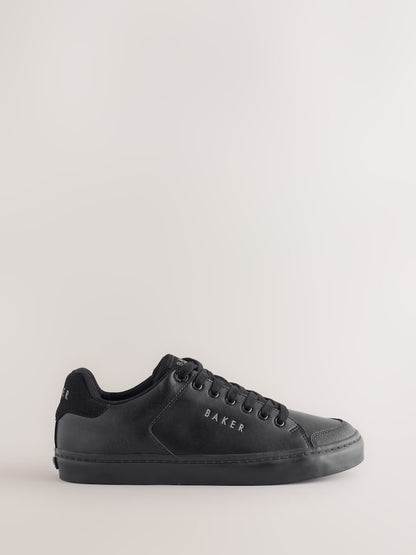 Baker by Ted Baker Black Back to School Branded Smart Trainers