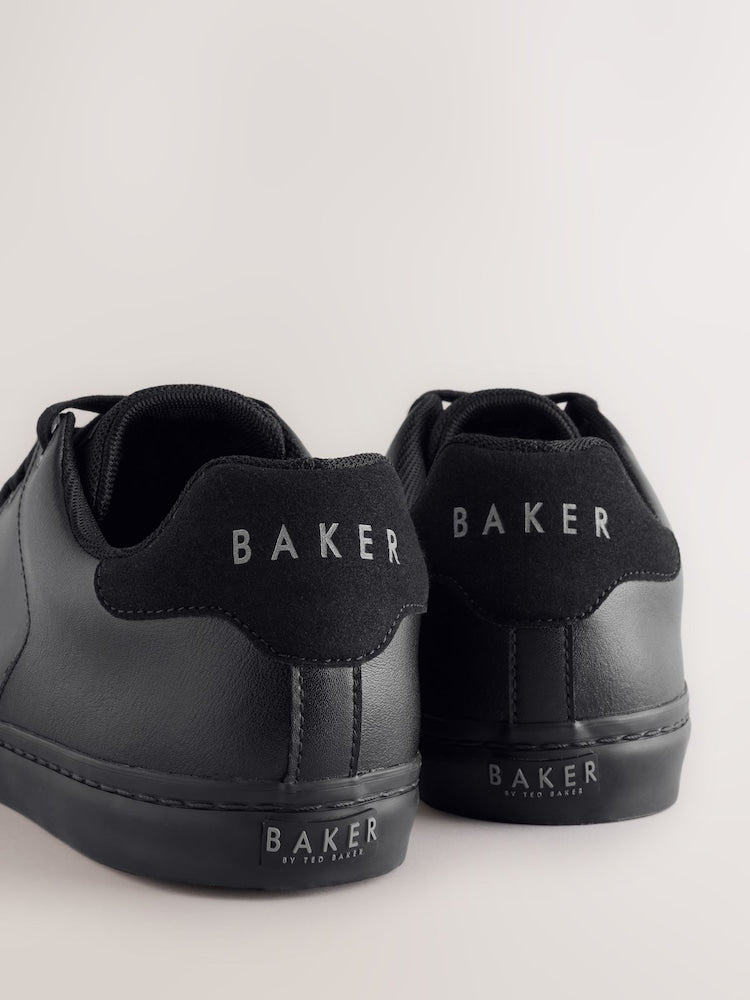 Baker by Ted Baker Black Back to School Branded Smart Trainers