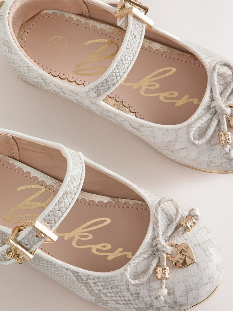 Baker by Ted Baker Snake Mary Jane Bow Occasion Shoes