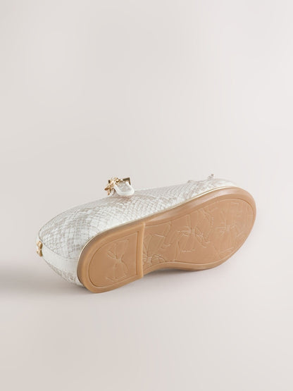 Baker by Ted Baker Snake Mary Jane Bow Occasion Shoes