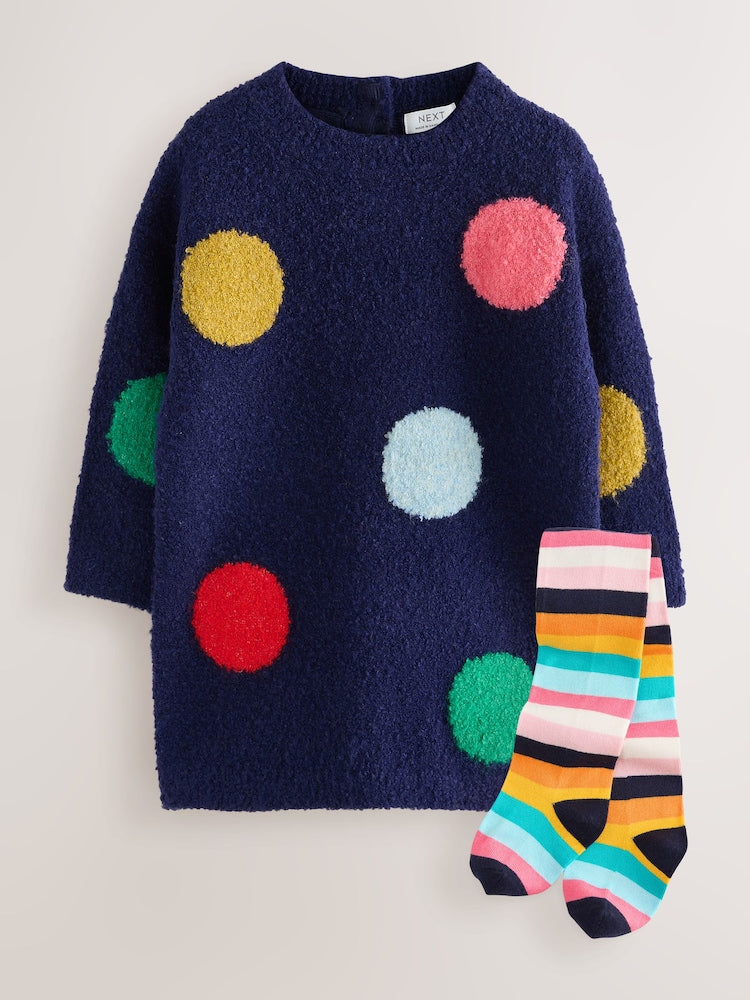 Navy Rainbow Spot