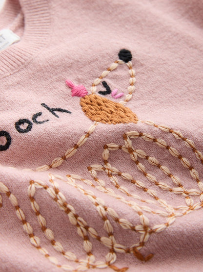 Pink Pooch Embroidered