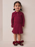 Berry Red Collared Jumper And Skirt Set (3mths-7yrs) - Berry Red Collared / 12-18 Months (80-86cm)