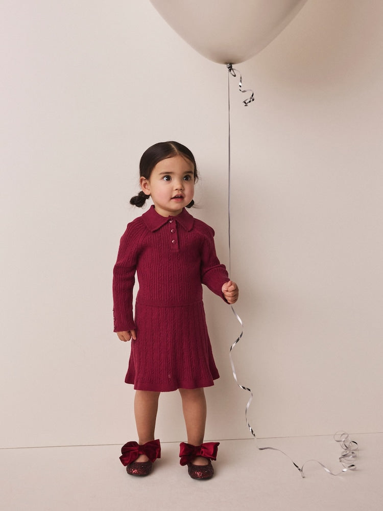 Berry Red Collared