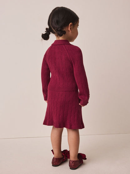 Berry Red Collared