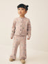 Oatmeal Rainbow Spot Cardigan and Trousers Set (3mths-7yrs) - Oatmeal Rainbow Spot / 12-18 Months (80-86cm)