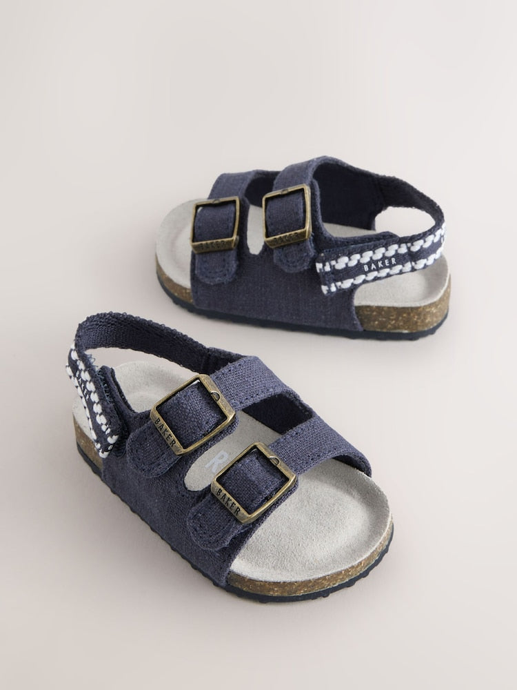 Baker by Ted Baker Baby Footbed Padders Sandals - Navy / EU 20.5 (UK 4)