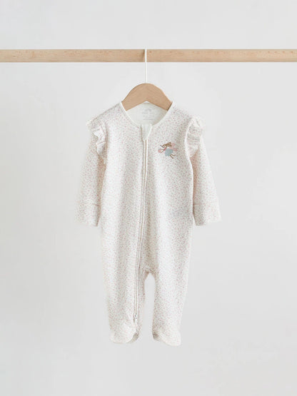 Pink Baby Sleepsuits 3 Pack