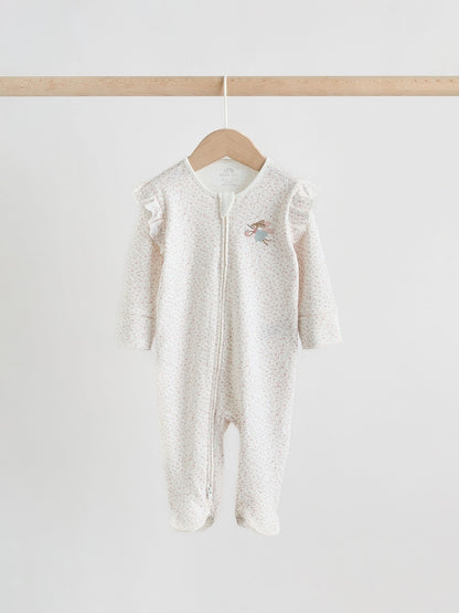 Pink Baby Sleepsuits 3 Pack