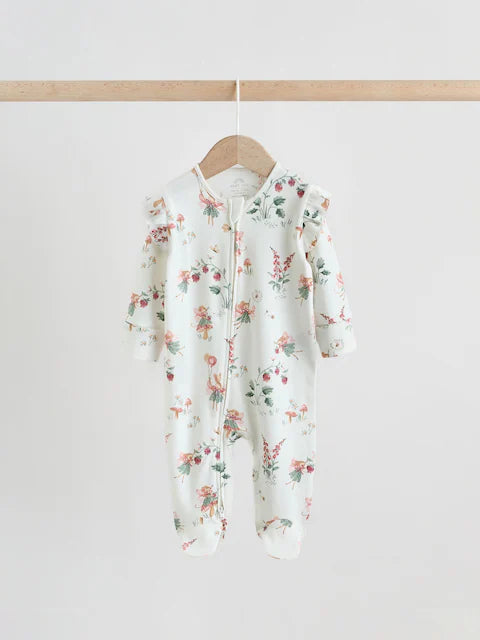 Pink Baby Sleepsuits 3 Pack