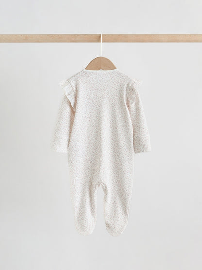 Pink Baby Sleepsuits 3 Pack