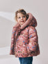 Pink Unicorn Shower Resistant Faux Fur Trim Padded Coat (6mths-7yrs) - Pink Unicorn / 12 - 18 Months (80 - 86cm)