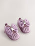 Baker by Ted Baker Blush Pink Padders Shoes With Bow - Size Up To 3 Months (50 - 62cm) - Blush Pink