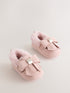 Baker by Ted Baker Pink Loafers Padders With Bow - Pink / Up To 3 Months (50 - 62cm)