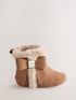 Baker by Ted Baker Tan Brown Faux Fur Trim Padders Boots - Tan Brown / Up To 3 Months (50 - 62cm)