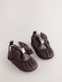 Baker by Ted Baker Brown Padders Shoes With Bow - Size Up To 3 Months (50 - 62cm) - Brown