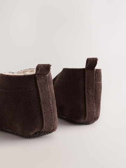 Baker by Ted Baker Chocolate Brown Slipper Boots Padders