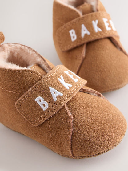 Baker by Ted Baker Tan Brown Slipper Boots Padders