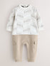 Baker by Ted Baker Letter Print Mockable Rompersuit