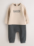 Baker by Ted Baker Stone/Charcoal Textured Romper