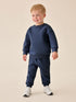 Navy Smile Logo Sweatshirt And Joggers Set (3mths-7yrs)