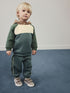 Blue/Green Colour Block Hoodie and Joggers Set (3mths-7yrs) - Blue/Green / 12-18 Months (80-86cm)
