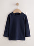 Navy Long Sleeve Plain T-Shirt (3mths-7yrs) - Navy / 12-18 Months (80-86cm)
