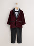 Burgundy Red Blazer, Shirt & Trouser Set Blazer Shirt Trousers and Bow Tie Set (3mths-12yrs)