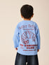 Blue Croissant Club Long Sleeve Back Graphic T-Shirt (3mths-10yrs)