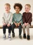 Brown/Green/Off-white Crew Top and Legging Set 3 Pack (3mths-7yrs)