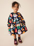 Navy Ladybird Rainbow Long Sleeve Sweat Dress (3mths-7yrs) - Navy Ladybird Rainbow / 12-18 Months (80-86cm)