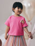 Rainbow Short Sleeve Top and Tutu Skirt Set (3mths-7yrs) - Rainbow / 12-18 Months (80-86cm)