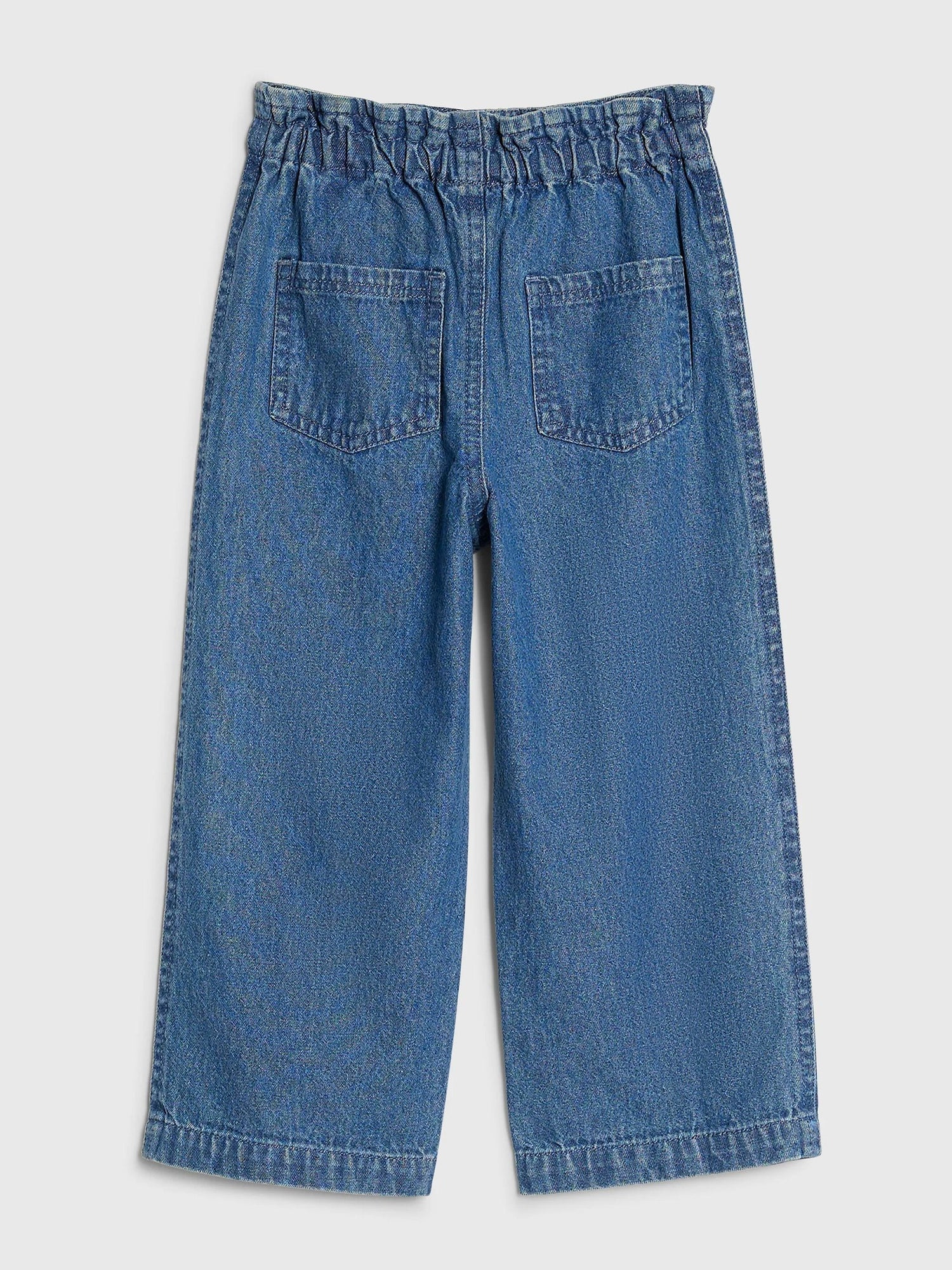 River Island Blue Pull On Wide Leg Jeans - Size 12-18 Months (80-86cm)