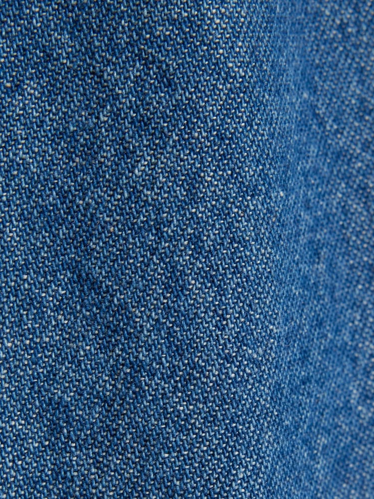 River Island Blue Pull On Wide Leg Jeans
