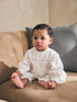 White Woven Lace Top and Trousers Baby 2 Piece Set (0mths-2yrs) - White Woven Lace / Up to 1 Month (50-56cm)