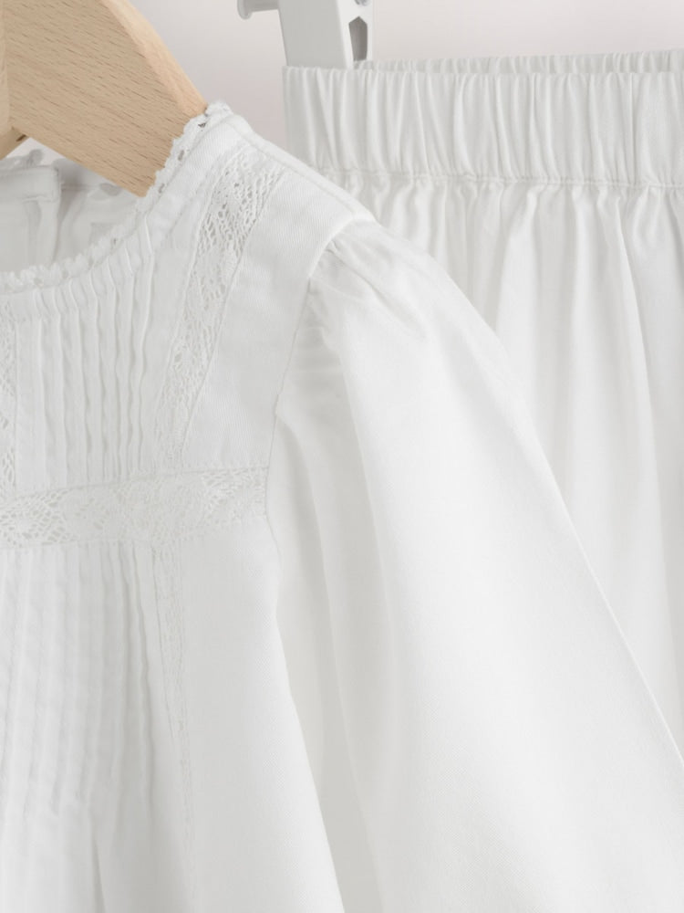 White Woven Lace