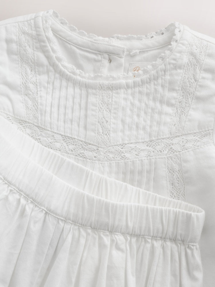 White Woven Lace