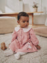 Pink Bunny Embroidered Cord Dress and Tight Baby 2 Piece Set (0mths-2yrs) - Pink Bunny Embroidered Cord / Up to 1 Month (50-56cm)