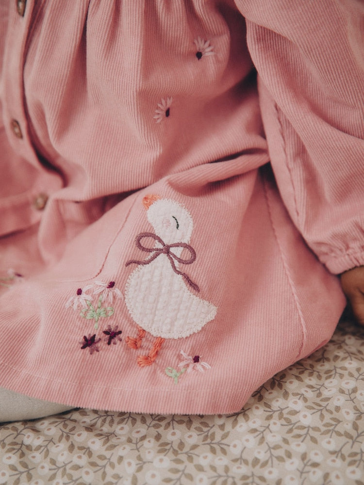 Pink Bunny Embroidered Cord