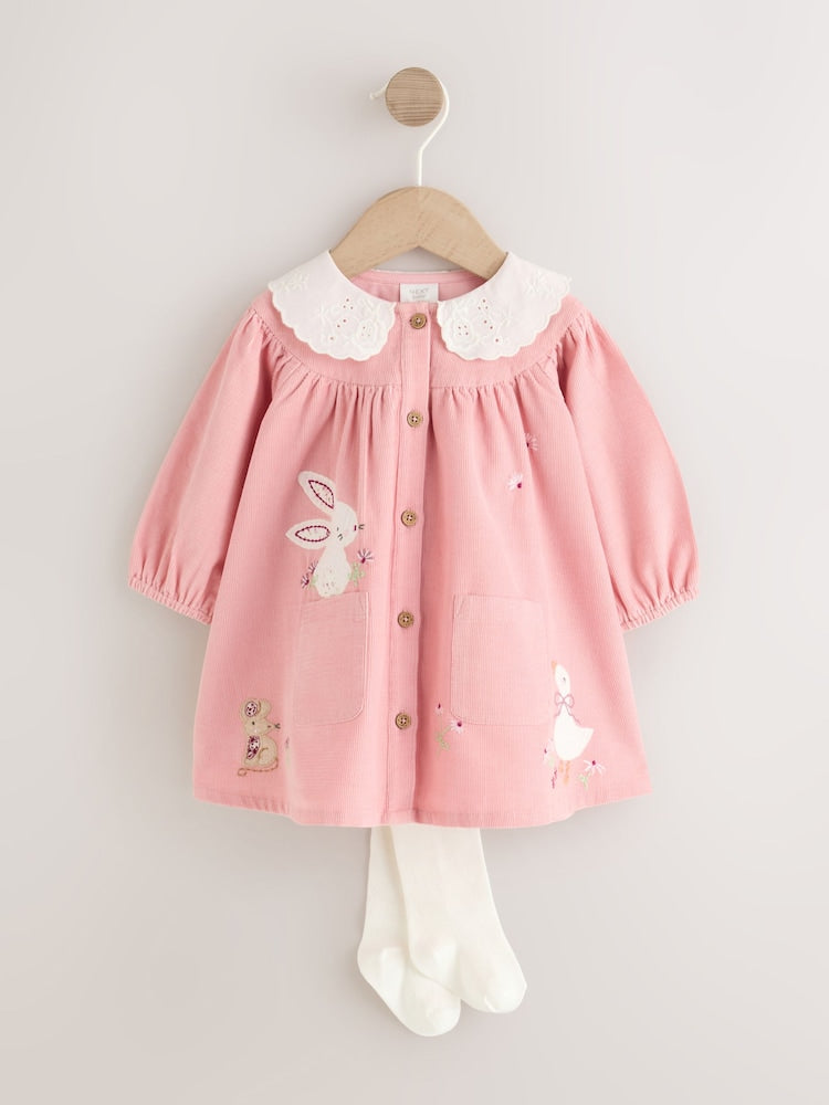 Pink Bunny Embroidered Cord