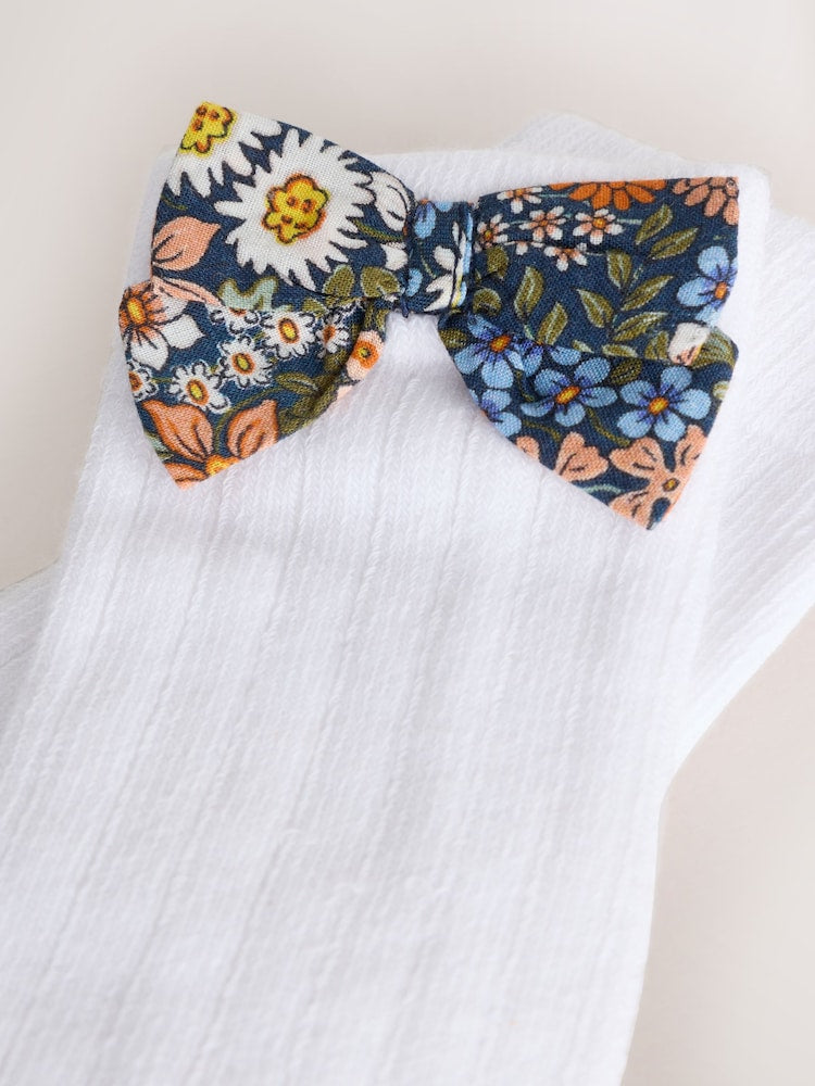 Blue Floral Woven