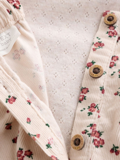 Ecru Floral Cord
